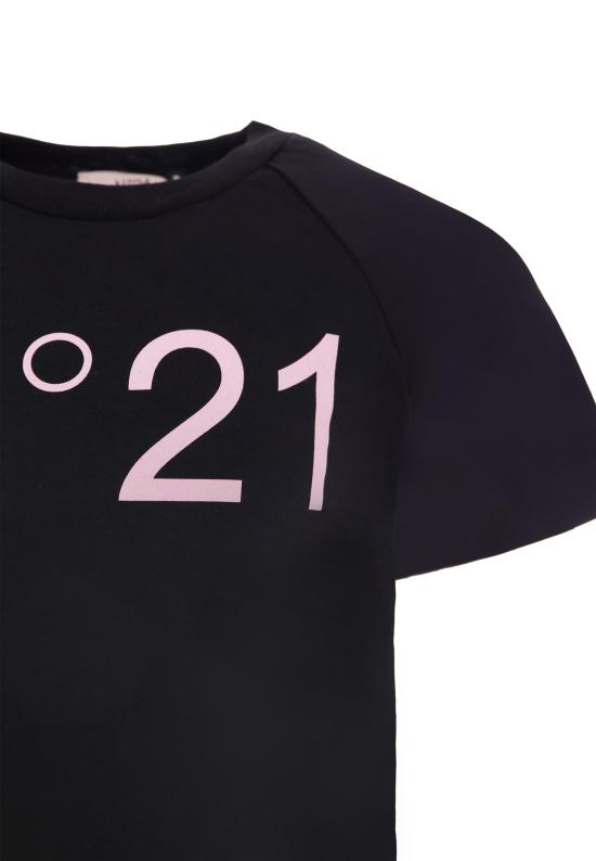 24FW [키즈] 누메로벤투노 티셔츠 N21978 N0153 0N900 BLACK - N°21