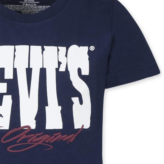 25FW [키즈] 리바이스 티셔츠 8EL444 C8D BLUE - LEVI'S