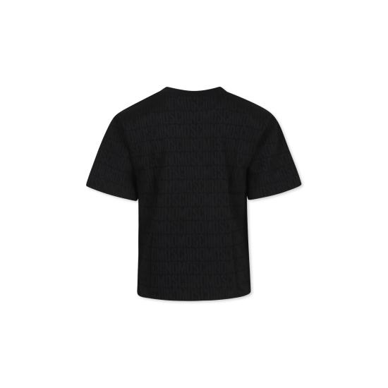  [키즈] 모스키노 티셔츠 H5M03R M0J03 96195 BLACK - MOSCHINO