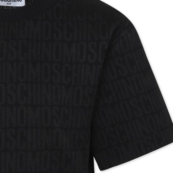  [키즈] 모스키노 티셔츠 H5M03R M0J03 96195 BLACK - MOSCHINO