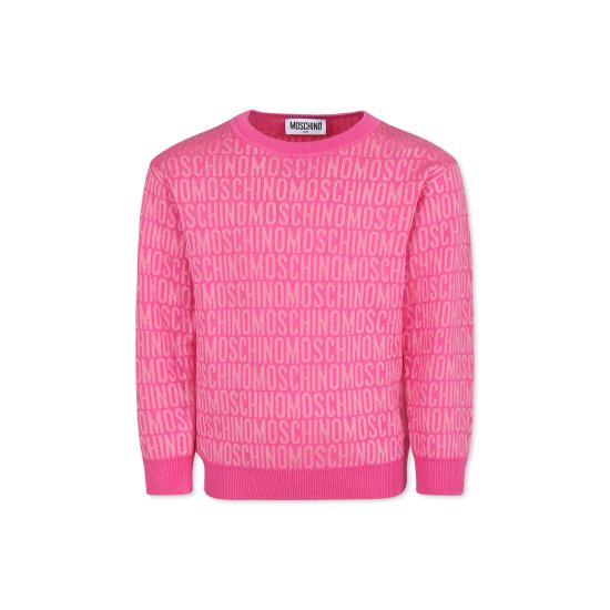 24FW [키즈] 모스키노 티셔츠 HTW00J LHE58 86197 PINK