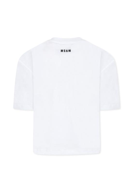 24FW [키즈] 엠에스지엠 티셔츠 F4MSJGTH117 001 WHITE - MSGM