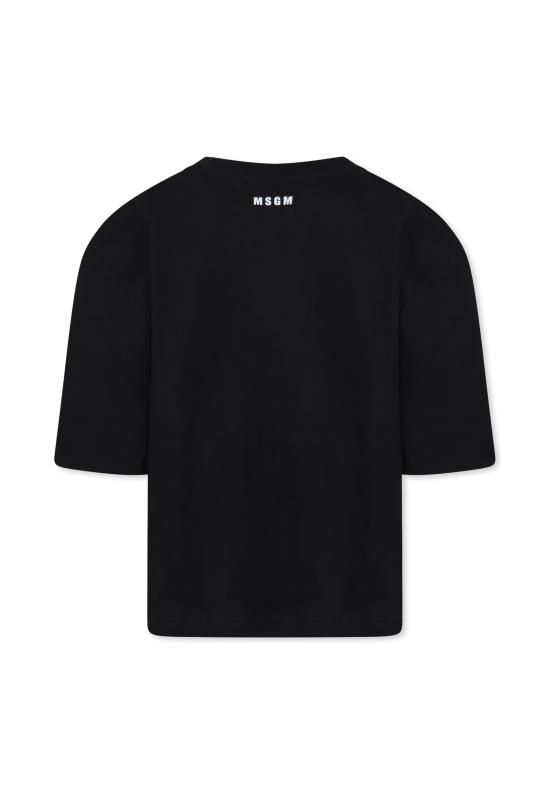 24FW [키즈] 엠에스지엠 티셔츠 F4MSJGTH117 110 BLACK - MSGM