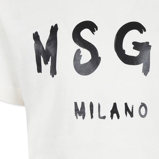 25FW [키즈] 엠에스지엠 티셔츠 F4MSJUTH290 013 IVORY - MSGM