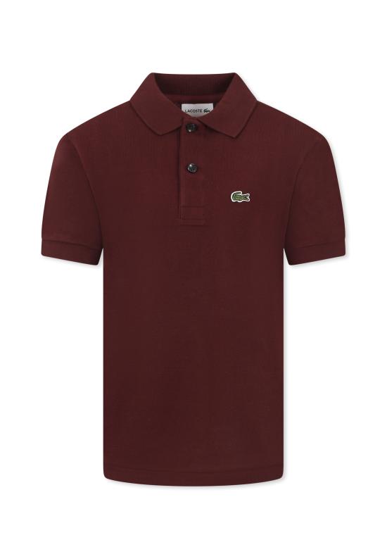 24FW [키즈] 라코스테 폴로 셔츠 PJ2909 BZD BORDEAUX