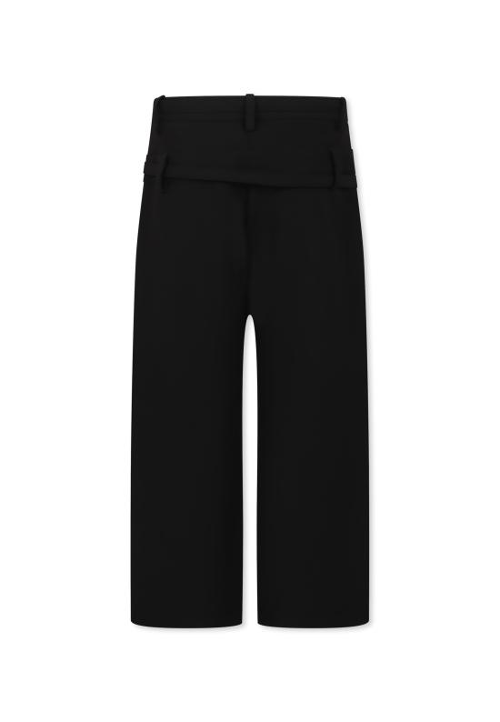 24FW [키즈] 엠에스지엠 스트레이트 팬츠 F4MSJGPA146 110 BLACK - MSGM