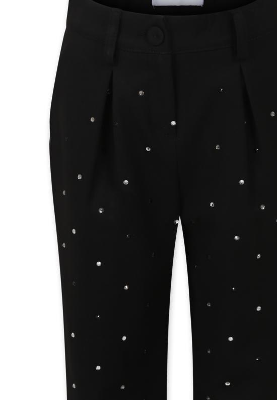 24FW [키즈] 엠에스지엠 스트레이트 팬츠 F4MSJGPA187 110 BLACK - MSGM