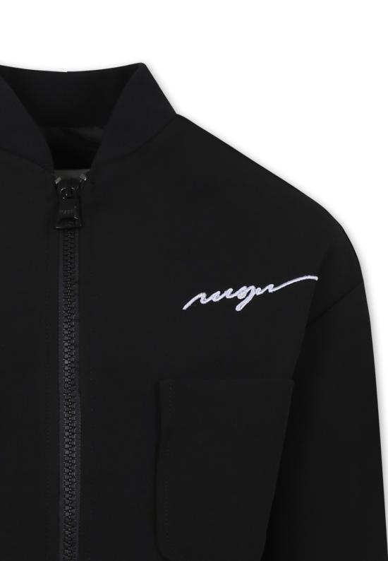 24FW [키즈] 엠에스지엠 봄버 자켓 F4MSJGBO104 110 BLACK - MSGM