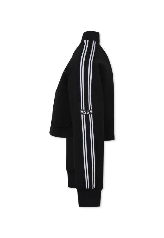 24FW [키즈] 엠에스지엠 봄버 자켓 F4MSJGBO104 110 BLACK - MSGM