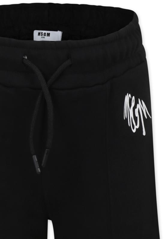 24FW [키즈] 엠에스지엠 스트레이트 팬츠 F4MSJGFP066 110 BLACK - MSGM