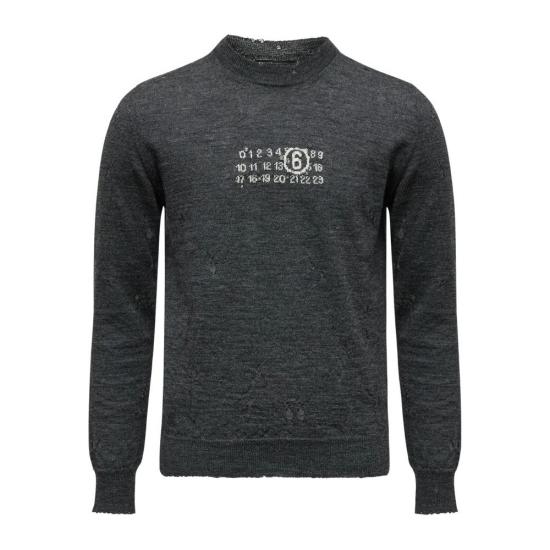 25FW MM6 메종마르지엘라 긴팔 티셔츠 M13134 SH0HL0033 855 GREY