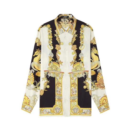 25FW 베르사체 긴팔 셔츠 1A14567 1019438 5W800 GOLD