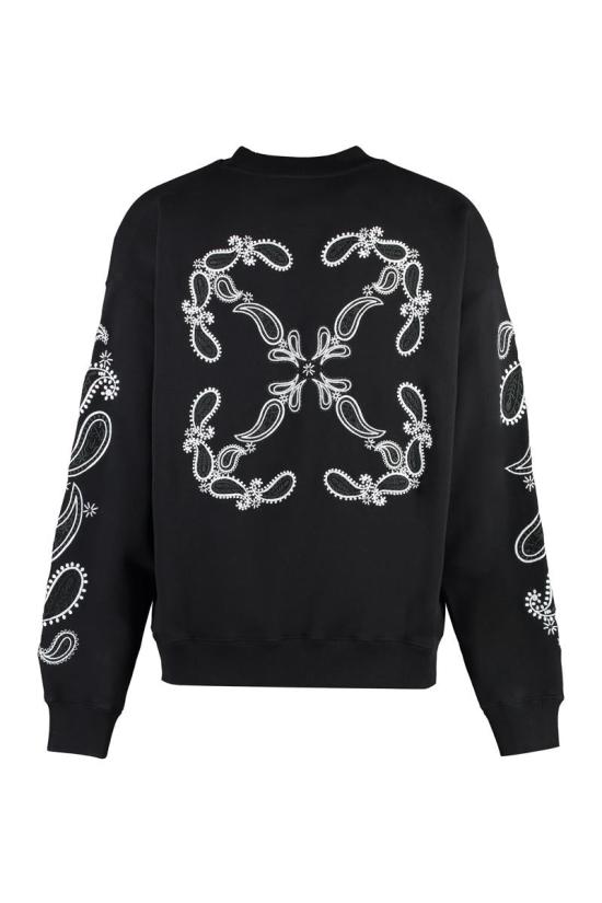  오프화이트 스웨터 OMBA054S24FLE002 1001 Black - OFF WHITE