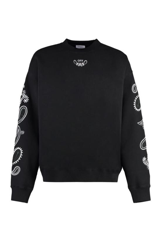  오프화이트 스웨터 OMBA054S24FLE002 1001 Black