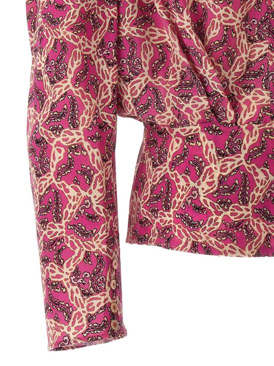  이자벨마랑 블라우스 23AHT0012FAA3J10I40FA Purple - ISABEL MARANT