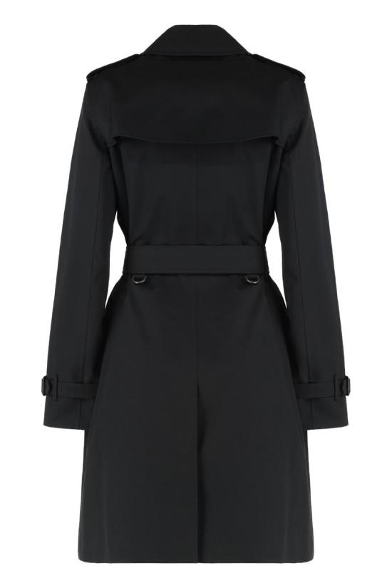 25FW 버버리 미드 렝스 켄징턴 헤리티지 트렌치코트  8079409123456 A1189 Black - BURBERRY