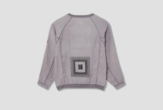 25SS 카브엠트 스웨터 오버다이 라글런 거즈 긴팔 CES27CS22 그레이 - CAV EMPT