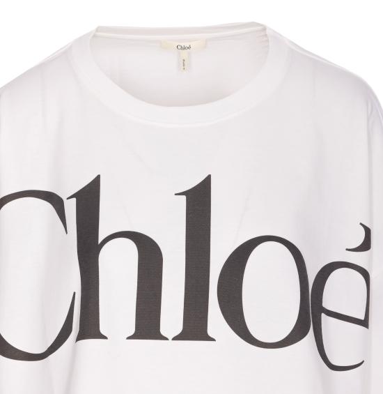 25FW 끌로에 반팔 티셔츠 24AJH09183 101 White - CHLOE