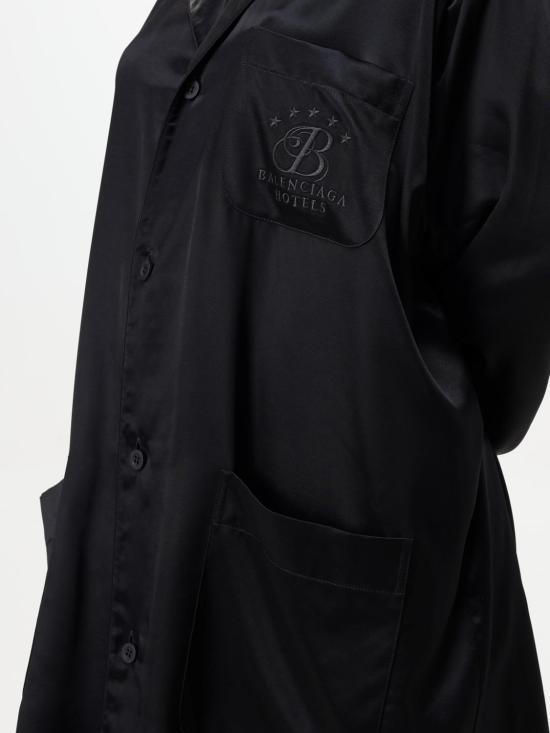 25SS 발렌시아가 블라우스 818436TLO28 1000 Black - BALENCIAGA