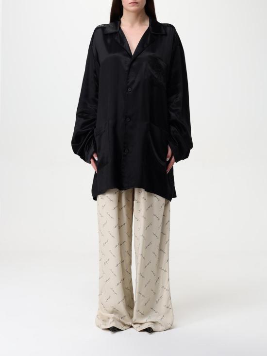 25SS 발렌시아가 블라우스 818436TLO28 1000 Black