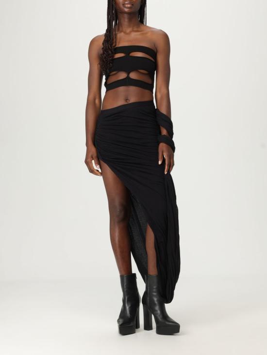 25FW 릭 오웬스 롱 스커트 RO01E7366UCDB 09 Black - RICK OWENS