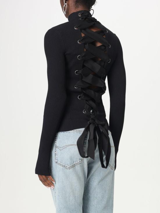 25SS 발렌시아가 터틀넥 828347T5230 1000 Black - BALENCIAGA