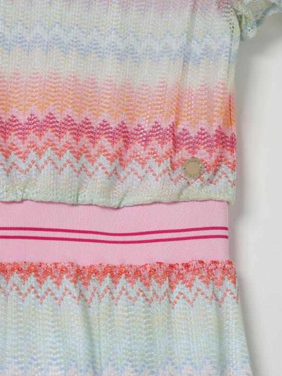 25SS [키즈] 미소니 원피스 MW1C01Q0077 700FU Green - MISSONI