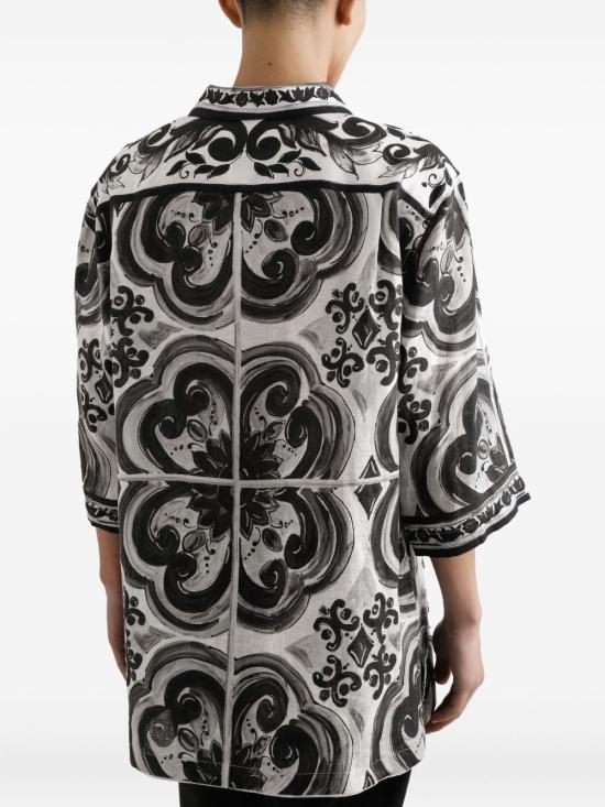 25FW 돌체앤가바나 반팔 셔츠 G5GJ8T FP4M8IU3TN - DOLCE & GABBANA