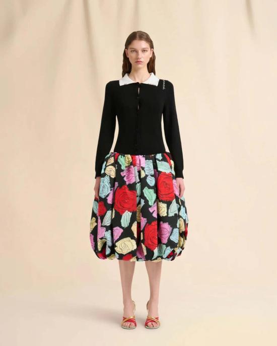  마르니 가디건 코튼 카디건,  멘딩 블랙 - MARNI