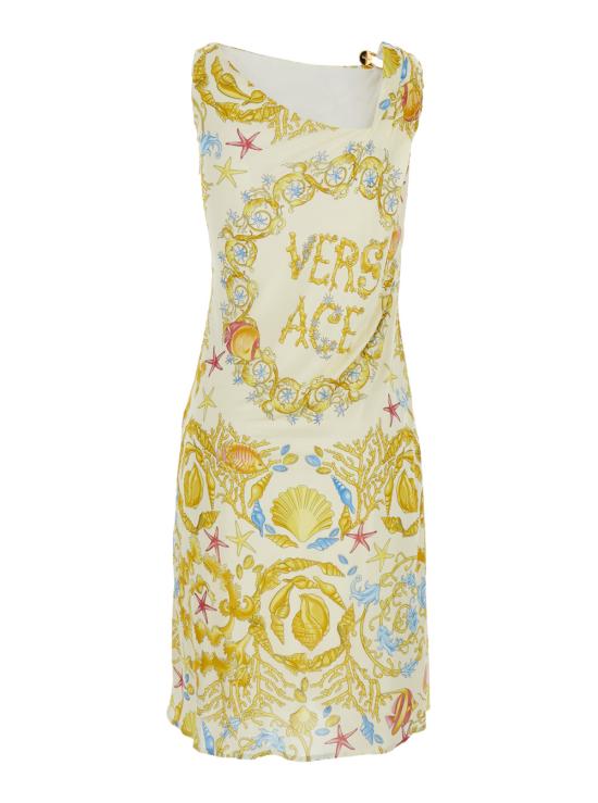 25FW 베르사체 미디 원피스 10201631A152105K640 Multicolor - VERSACE