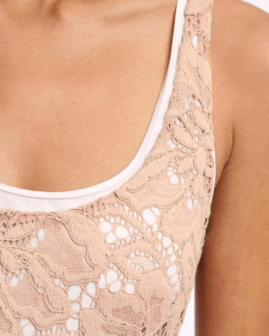  도로시 슈마허 미디 원피스 레이시 드림 드레스 베이지 - DOROTHEE SCHUMACHER