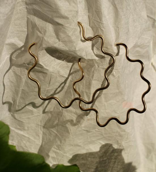  Body Double 이어링 바디 더블 빅 칠 후프 브라스/실버 - OTHER BRANDS