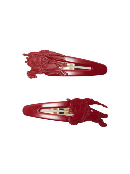 25FW [키즈] 버버리 헤어 액세서리 8115347 A1436 ORANGE RED - BURBERRY