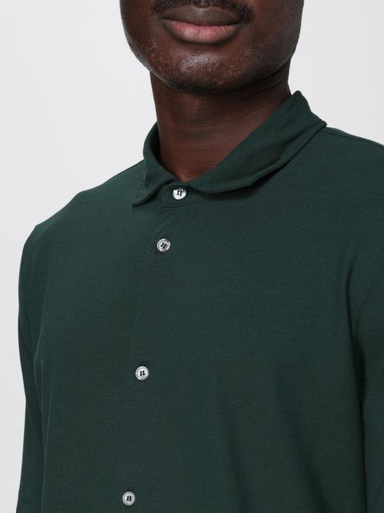 25FW 자노네 긴팔 셔츠 815137ZG380 Z3885 Green - ZANONE