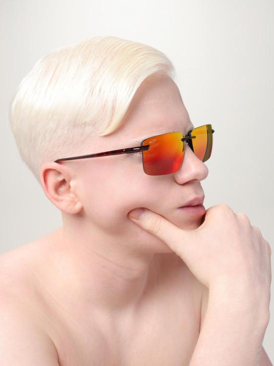 25SS 마우이짐 선글라스 LAULIMA hawaii lava laulima shiny Black - MAUI JIM