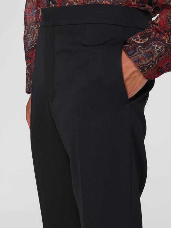 25FW 생로랑 스트레이트 팬츠 819925Y7E63 1000 Black - SAINT LAURENT