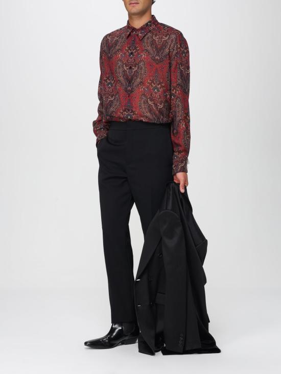 25FW 생로랑 스트레이트 팬츠 819925Y7E63 1000 Black - SAINT LAURENT