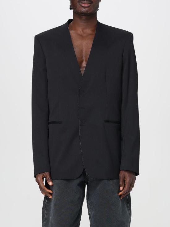 25FW MM6 메종마르지엘라 자켓 SH0BN0007M35153 900 Black