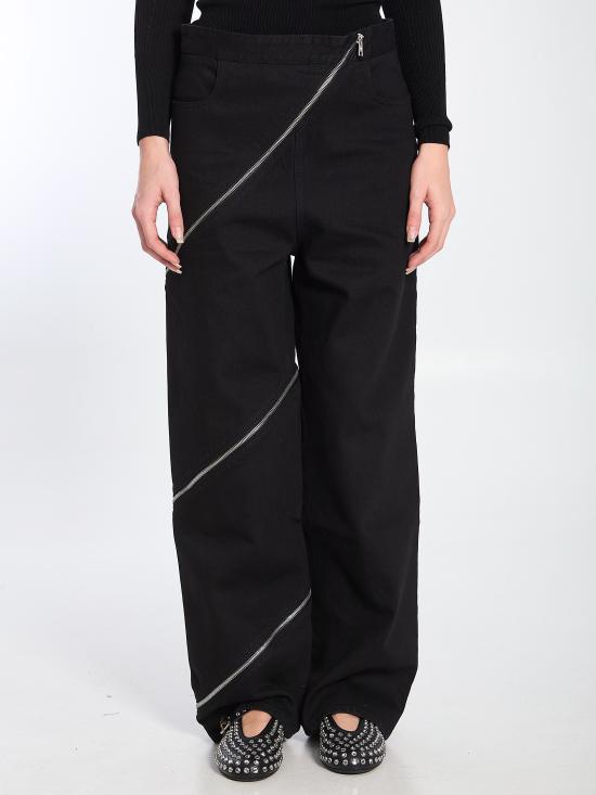 25SS 알라이아 데님 팬츠 AA9P0295D003A BLACK