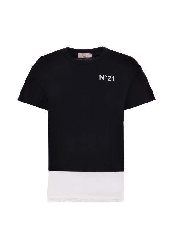 24FW [키즈] 누메로벤투노 티셔츠 N21980 N0153 0N900 BLACK