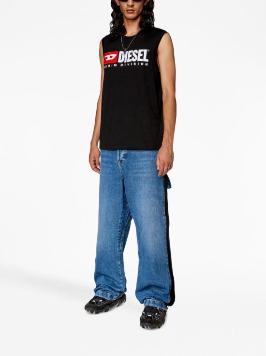 26SS 디젤 민소매 티셔츠 A105080GRAI9XX BLACK DOM - DIESEL