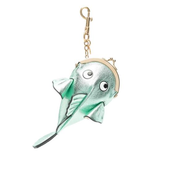 25FW 안야힌드마치 키링 200882 AW250076 PISTA GREEN