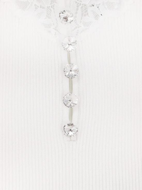 25FW 셀프 포트레이트 민소매 티셔츠 PF25042TW WHITE - SELF PORTRAIT