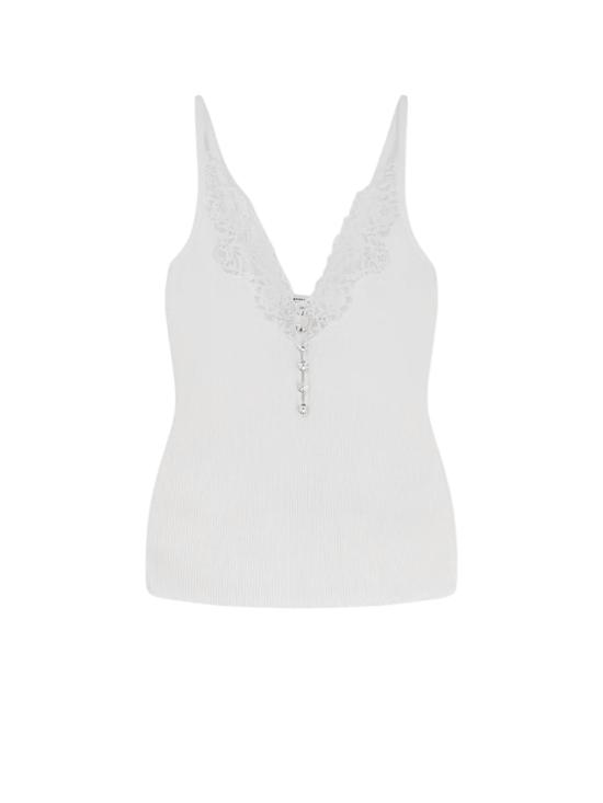 25FW 셀프 포트레이트 민소매 티셔츠 PF25042TW WHITE