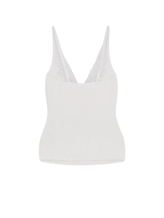 25FW 셀프 포트레이트 민소매 티셔츠 PF25042TW WHITE - SELF PORTRAIT