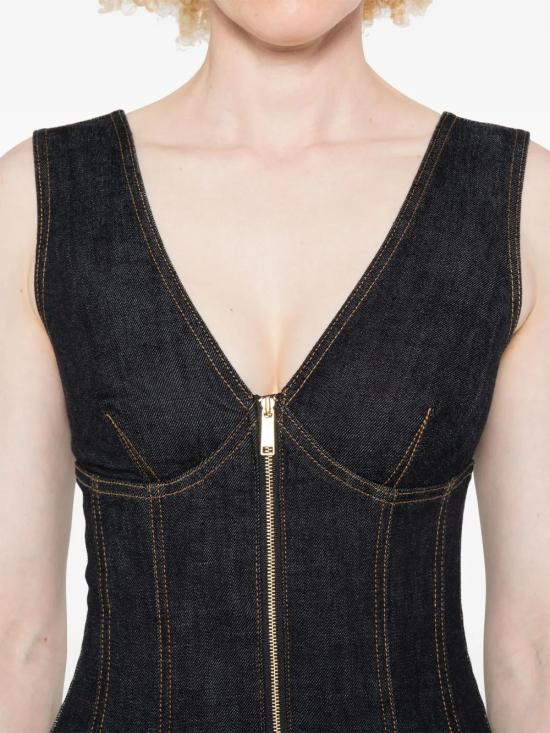 25FW 셀프 포트레이트 미디 원피스 PF25801MBL INDIGO - SELF PORTRAIT