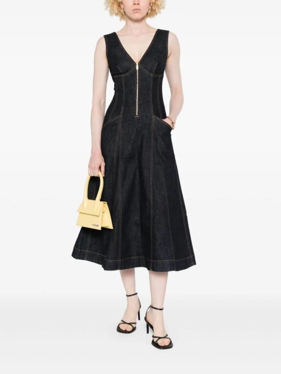 25FW 셀프 포트레이트 미디 원피스 PF25801MBL INDIGO - SELF PORTRAIT