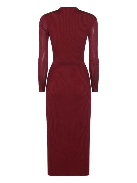 25FW 셀프 포트레이트 원피스 PF25080MBU BURGUNDY - SELF PORTRAIT