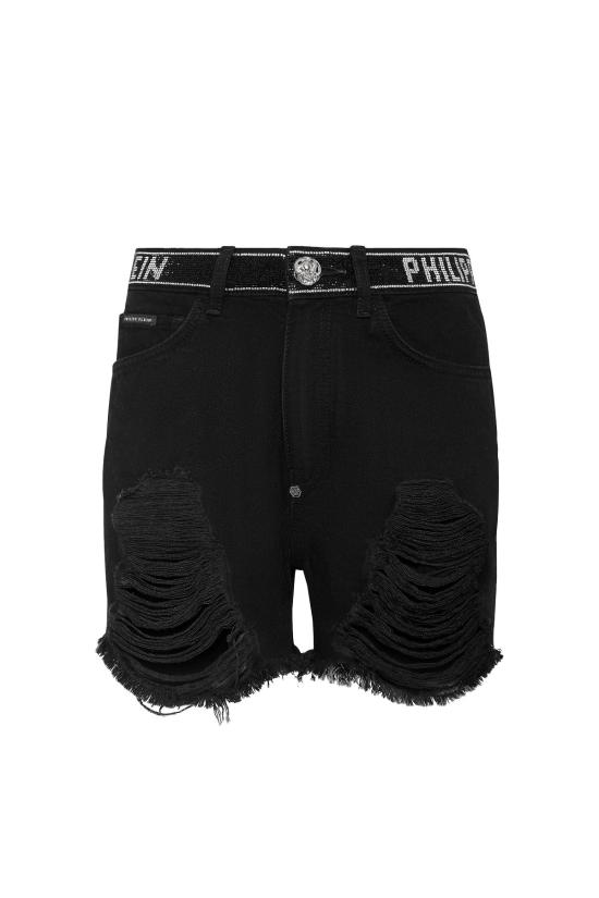  필립 플레인 숏팬츠 SADC WDT2480 PDE004N Black