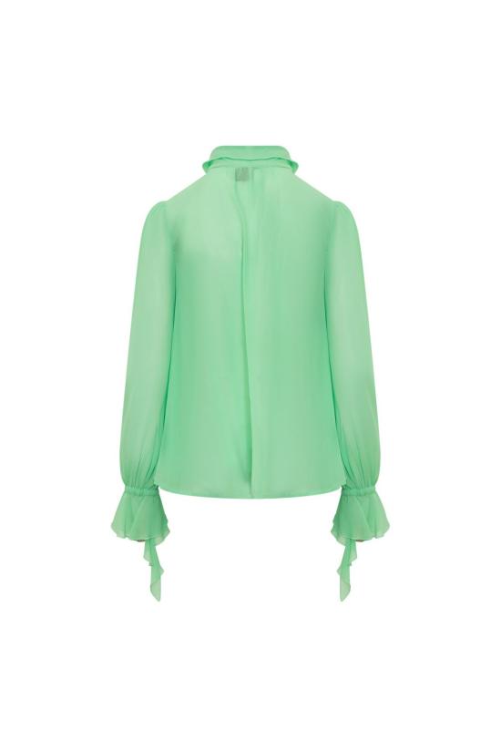  핑코 블라우스 102788A1JZ T38 Green - PINKO